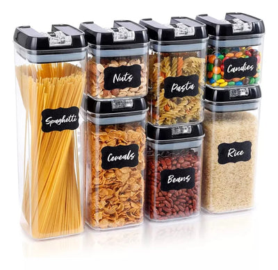 Contenedores Hermeticos 7pcs De Plastico Cocina Despensa