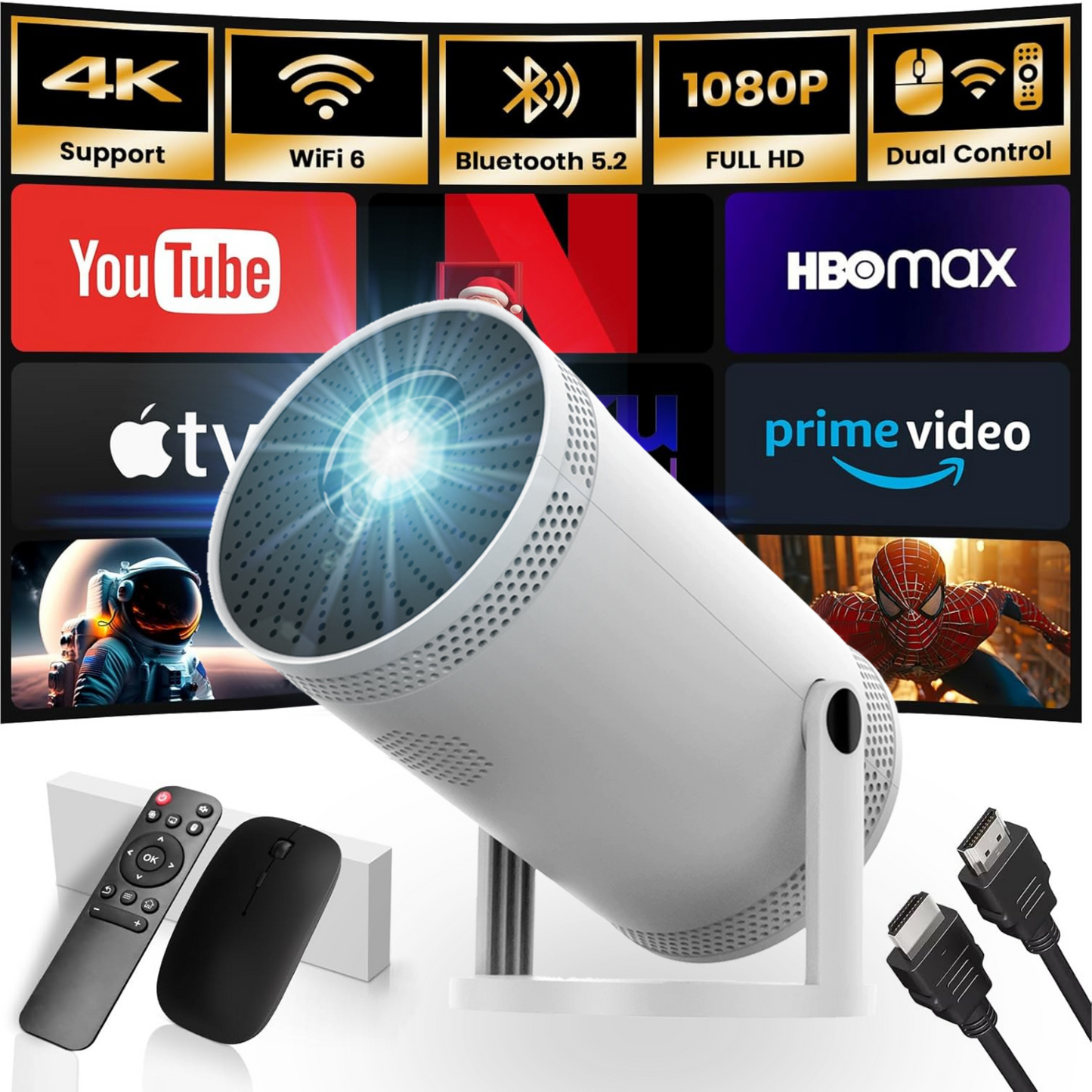 Proyector Android 11 4K WiFi Incluye Magis