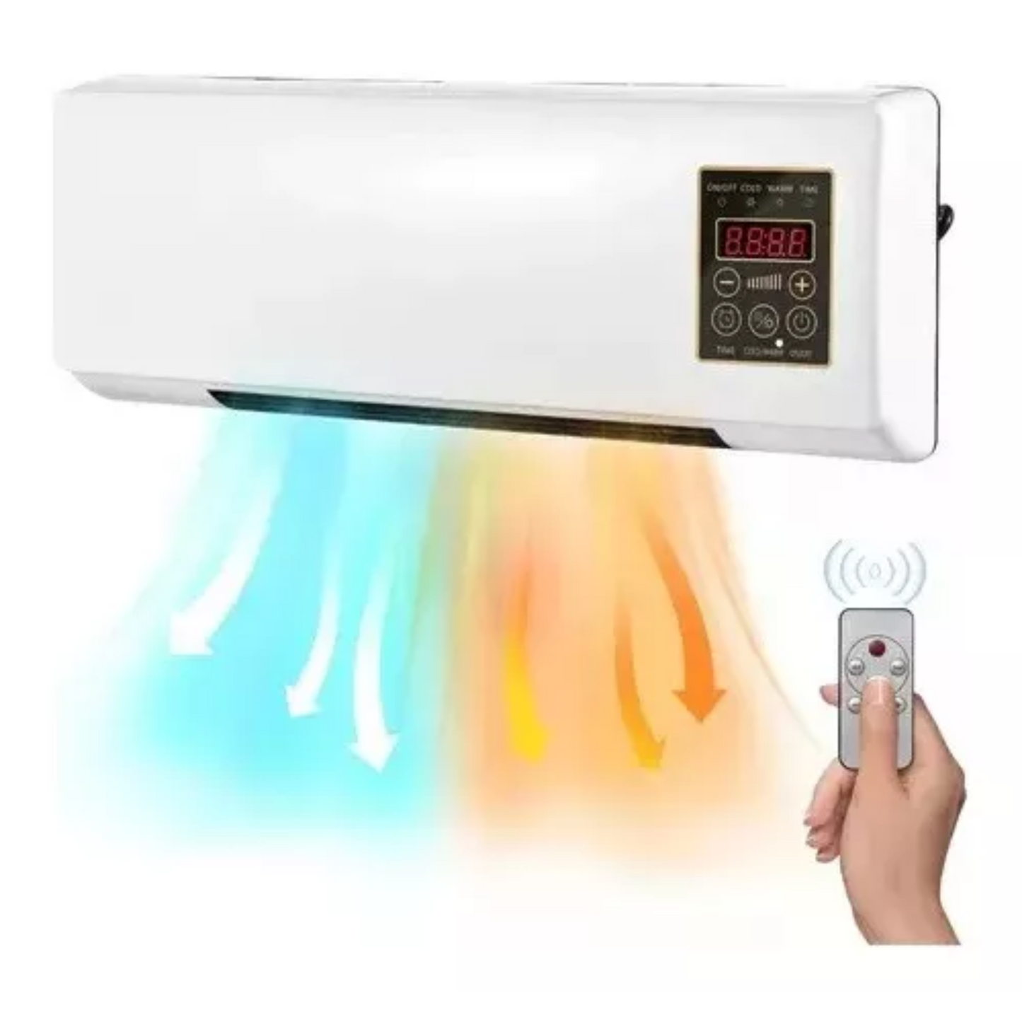Aire acondicionado calefactor para pared aire frio y caliente además con control remoto