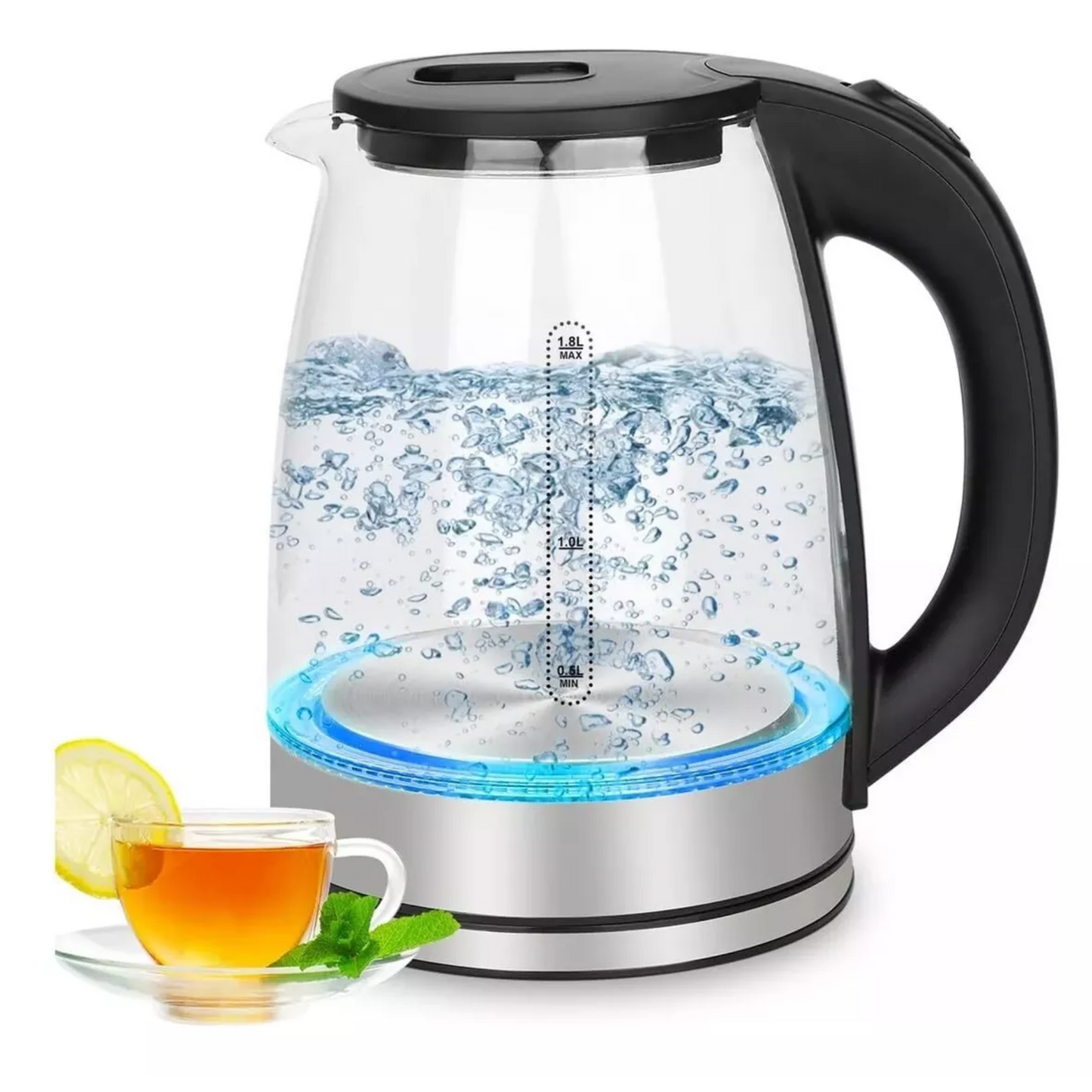 Hervidor de Agua de Vidrio 1.8L