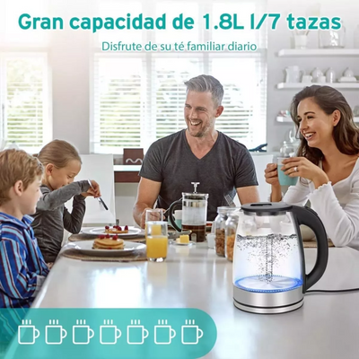 Hervidor de Agua de Vidrio 1.8L