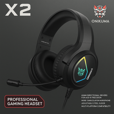 Audifono Gamer Onikuma Rgb Modelo X2 Multiplataforma