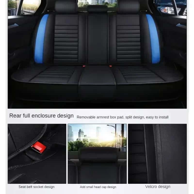 Fundas de Asiento de Auto de Cuero de Calidad Universal