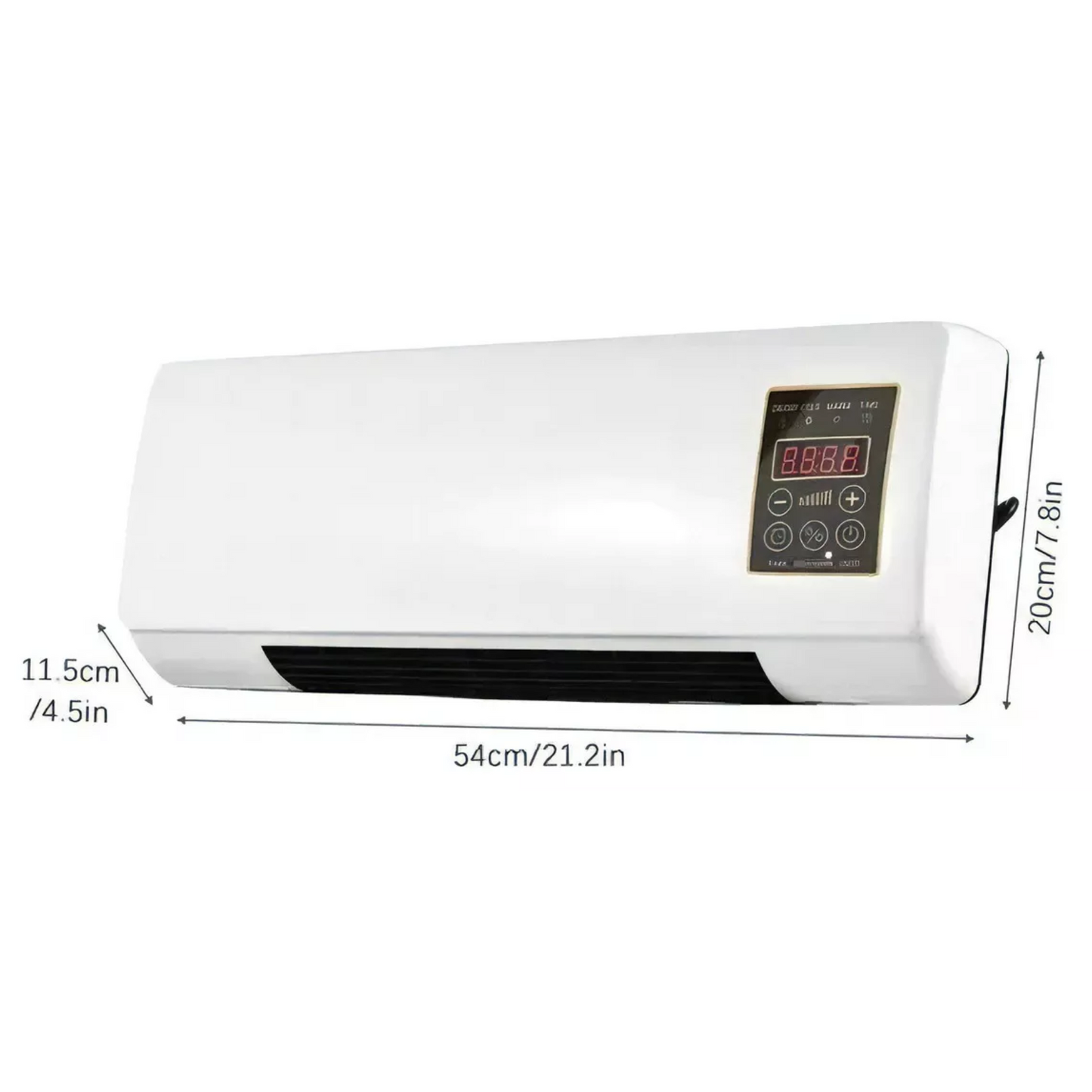 Aire acondicionado calefactor para pared aire frio y caliente además con control remoto