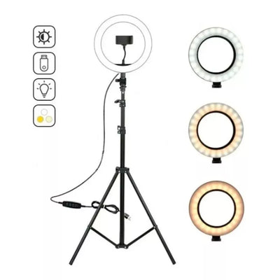 Aro de Luz 26 cm con Trípode 180 cm