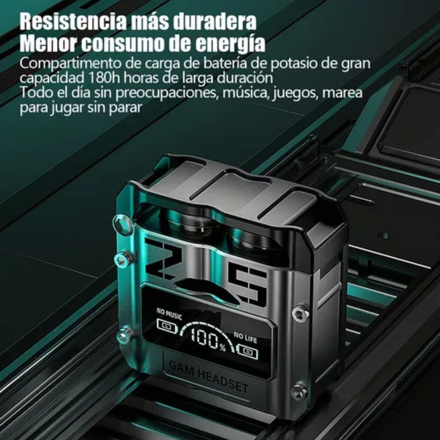 Audífonos Bluetooth Deportivos M25 con Cancelación de Ruido