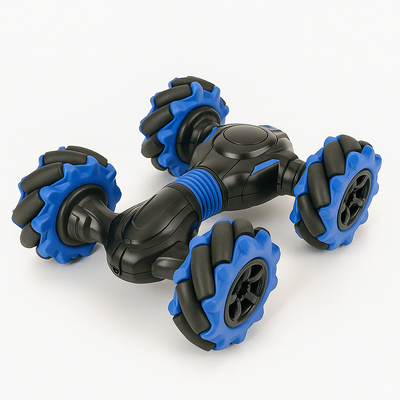 Auto Loco Con Doble Control Remoto Y Mano Negro/surtido