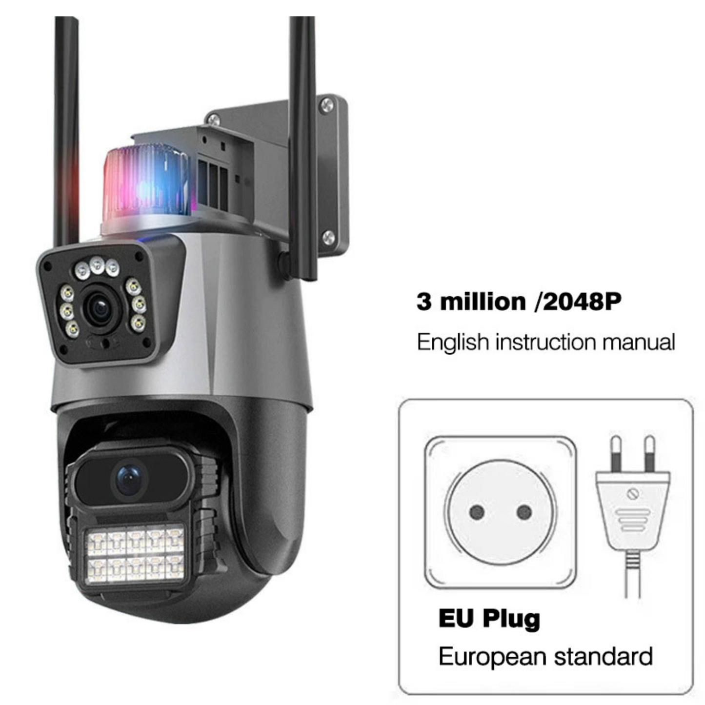 Cámara Dual Exterior 4K UltraHD