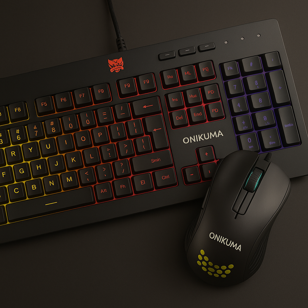 Kit Gamer Onikuma Teclado G21+ Mouse Cw802 Rgb