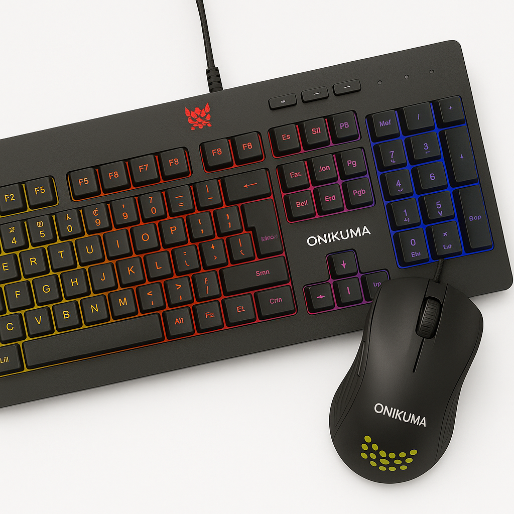 Kit Gamer Onikuma Teclado G21+ Mouse Cw802 Rgb