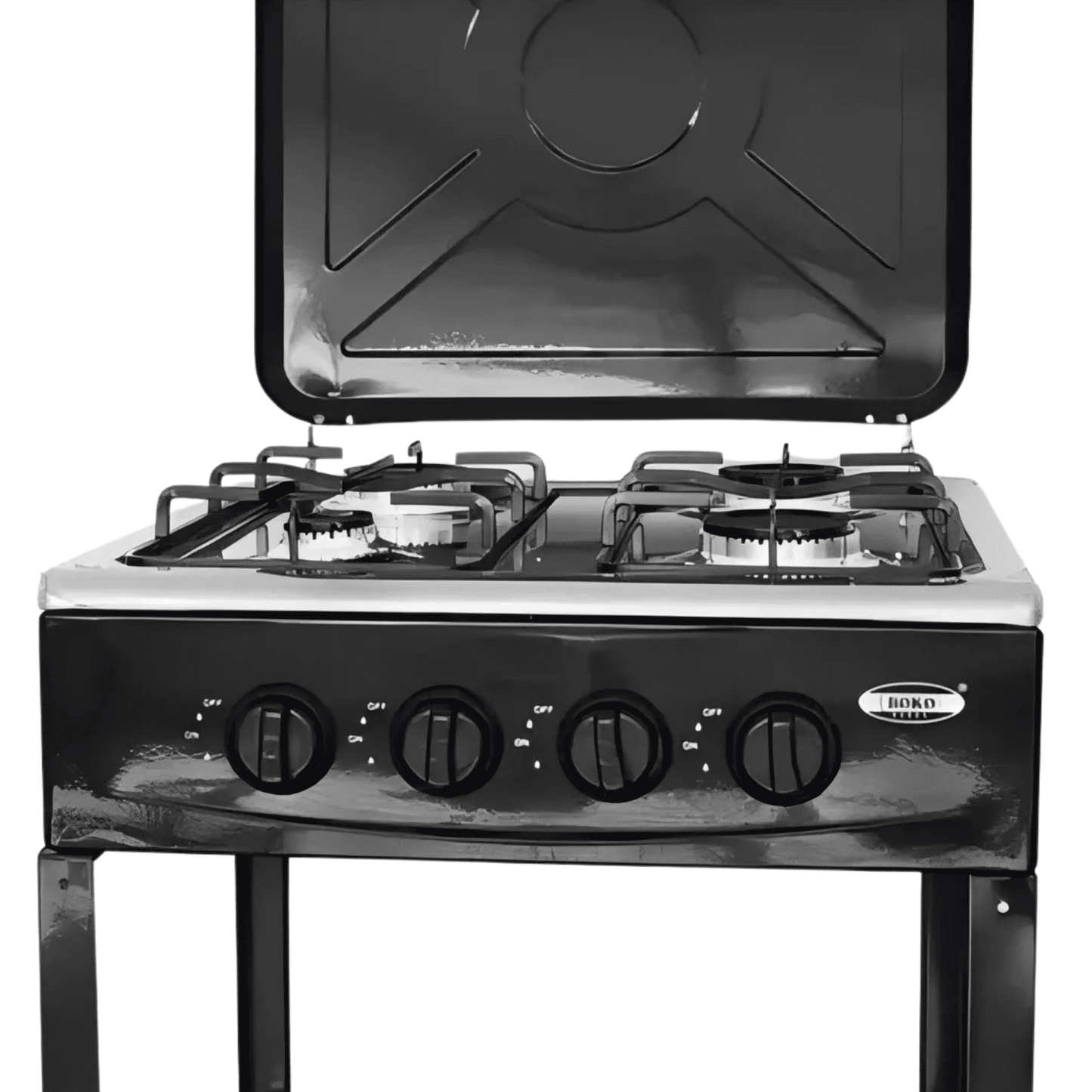Cocina Encimera A Gas 4 Quemadores Con Repisas