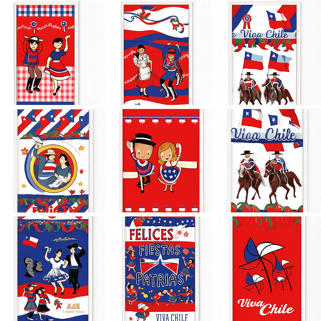 Funda para Puerta Fiestas Patrias – Decoración con Diseño Tradicional