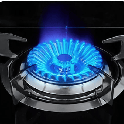 Encimera A Gas 2 Platos Tope De Vidrio Con Chispero