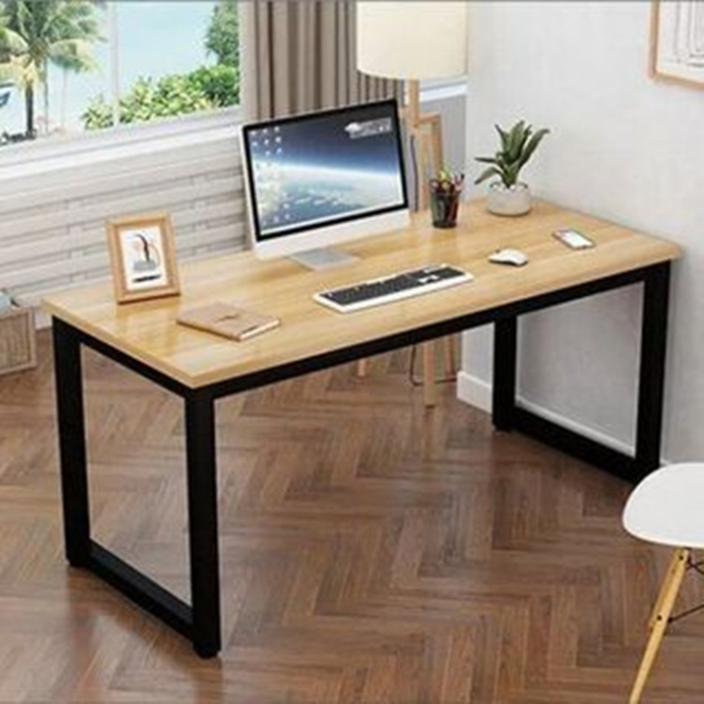 Escritorio Mesa Estructura Metálica Computador 120x60x74cm