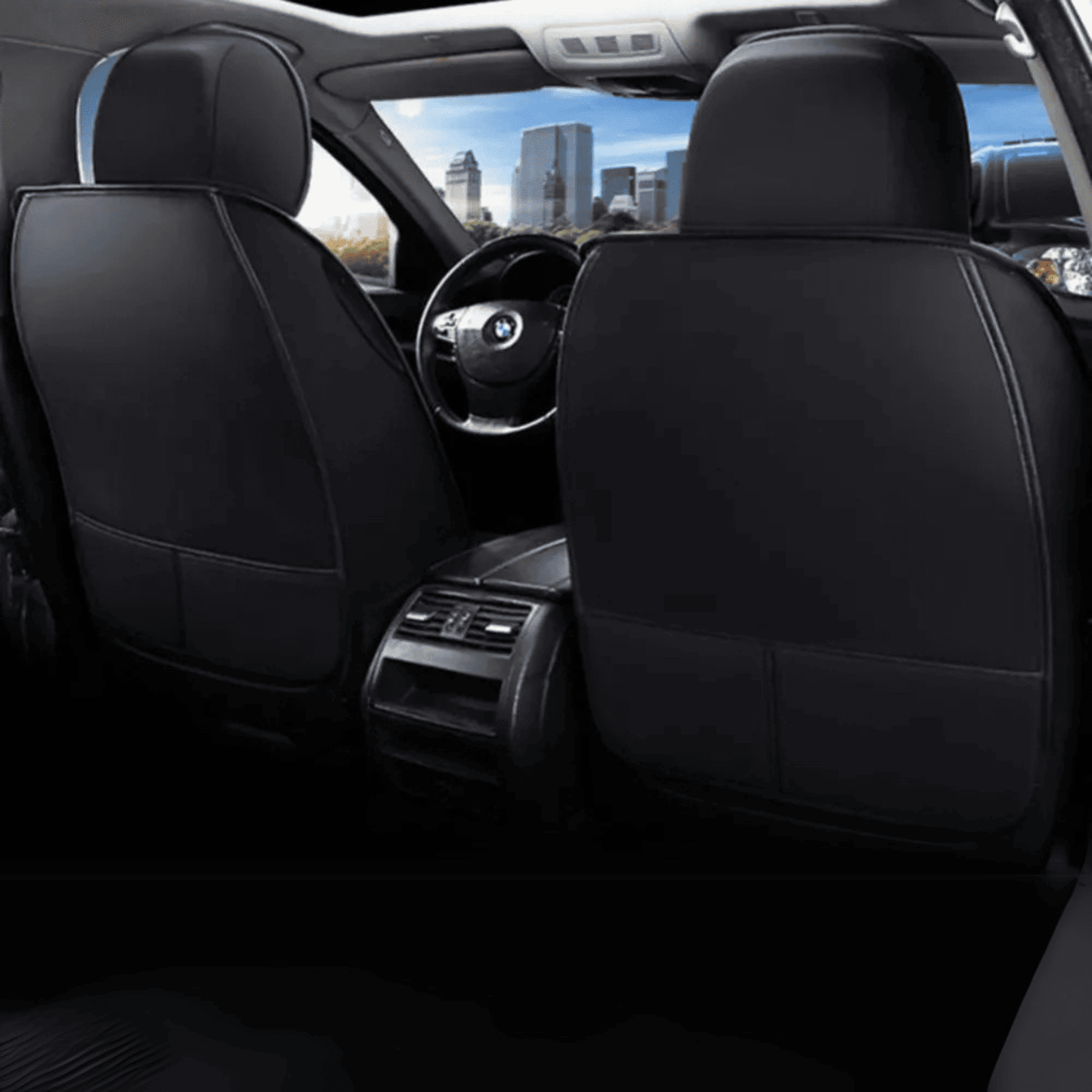 Fundas de Asiento de Auto de Cuero de Calidad Universal