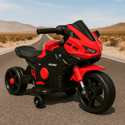 Moto Electrica Juguete Antivuelco Niños Luz Sonido