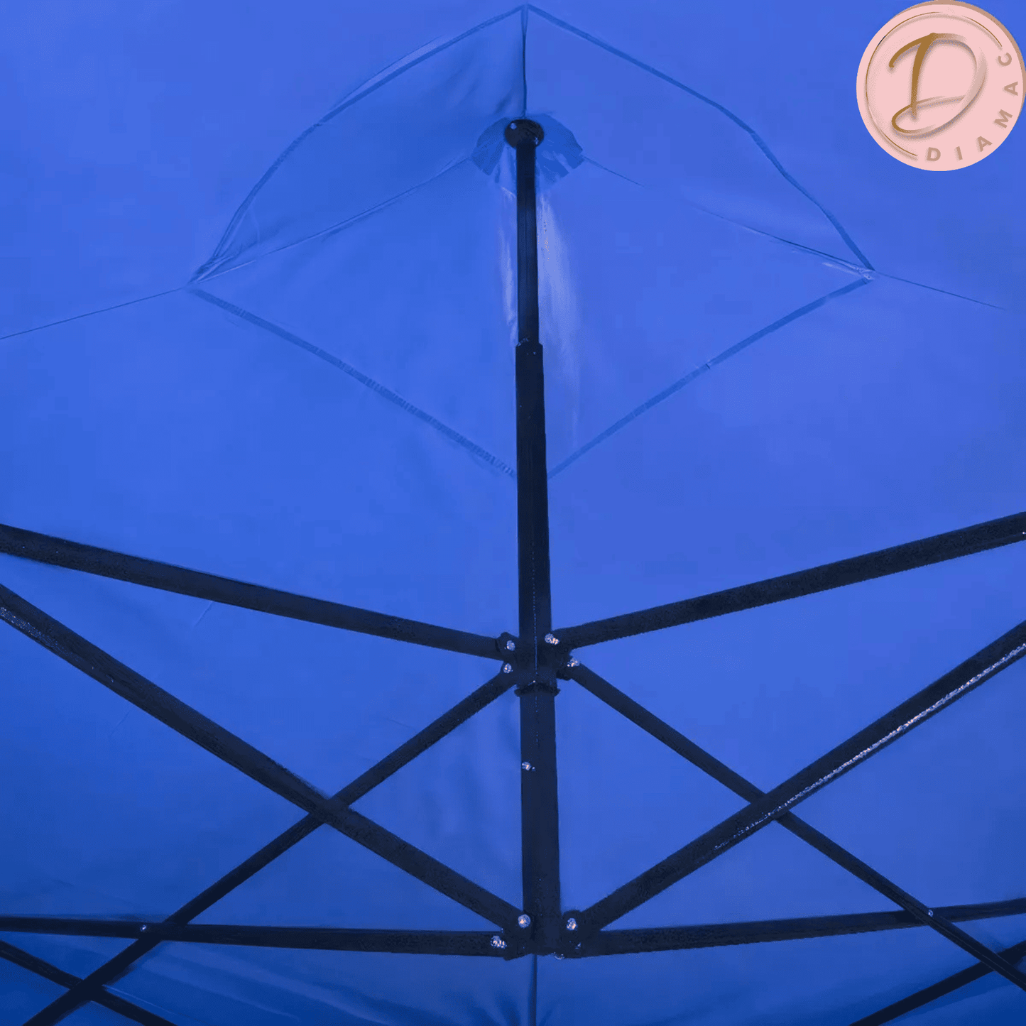 Toldo Plegable 3 X 3 Metros Impermeable Color Azul Terraza