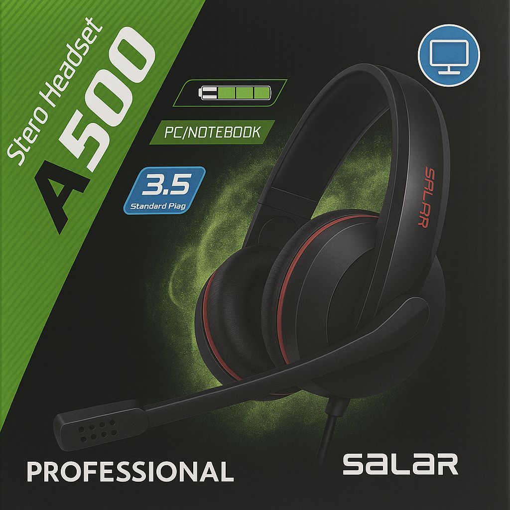 Audifonos Gamer A500 Con Microfono Estereo Y Luz Led