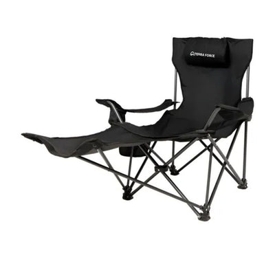 Silla Plegable de Camping con Reposapiés Reclinable