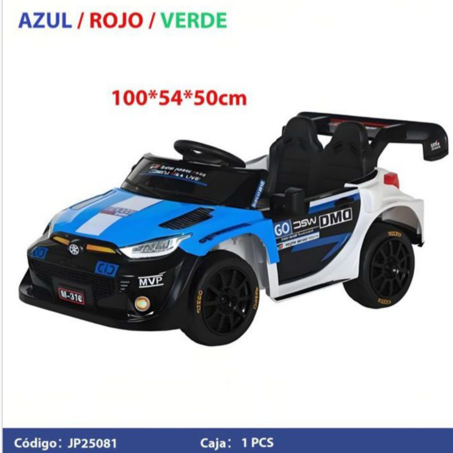Auto A Batería Montable Para Niñas Niños Colores
