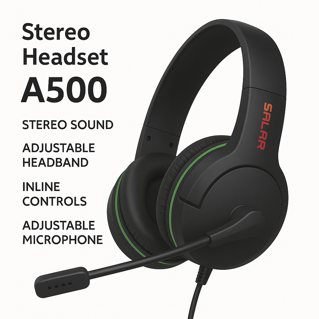 Audifonos Gamer A500 Con Microfono Estereo Y Luz Led