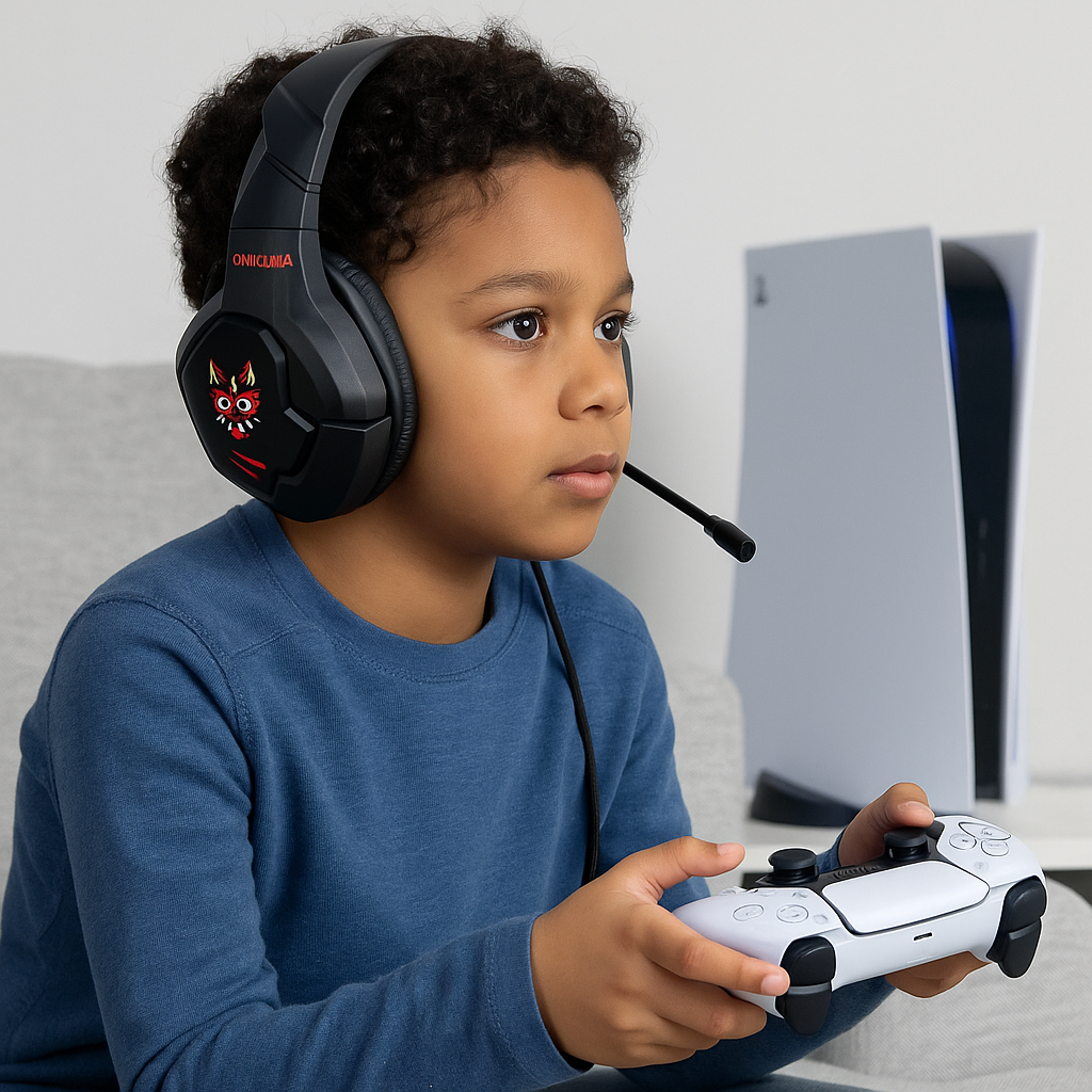 Audífono Auriculares Para Jugadores Onikuma K11, Negros Negro