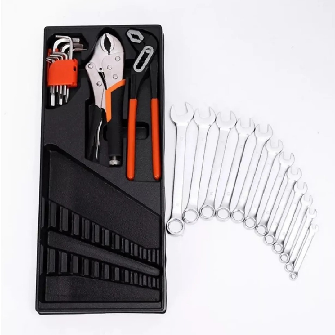 Caja de Herramientas Set 85 Piezas – Plegable 5 Niveles de Metal