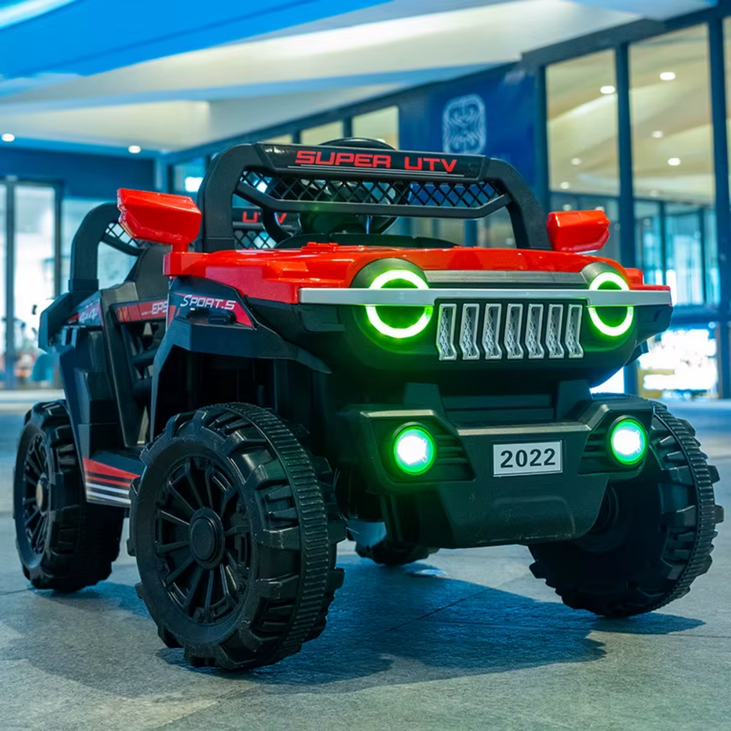 Auto Eléctrico Todo Terreno Auto Infantil Recargable Jeep