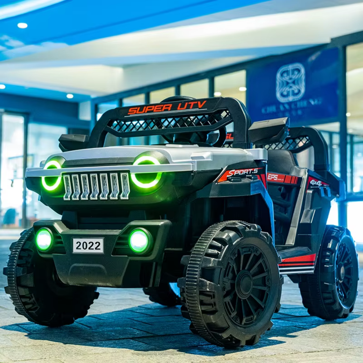 Auto Eléctrico Todo Terreno Auto Infantil Recargable Jeep