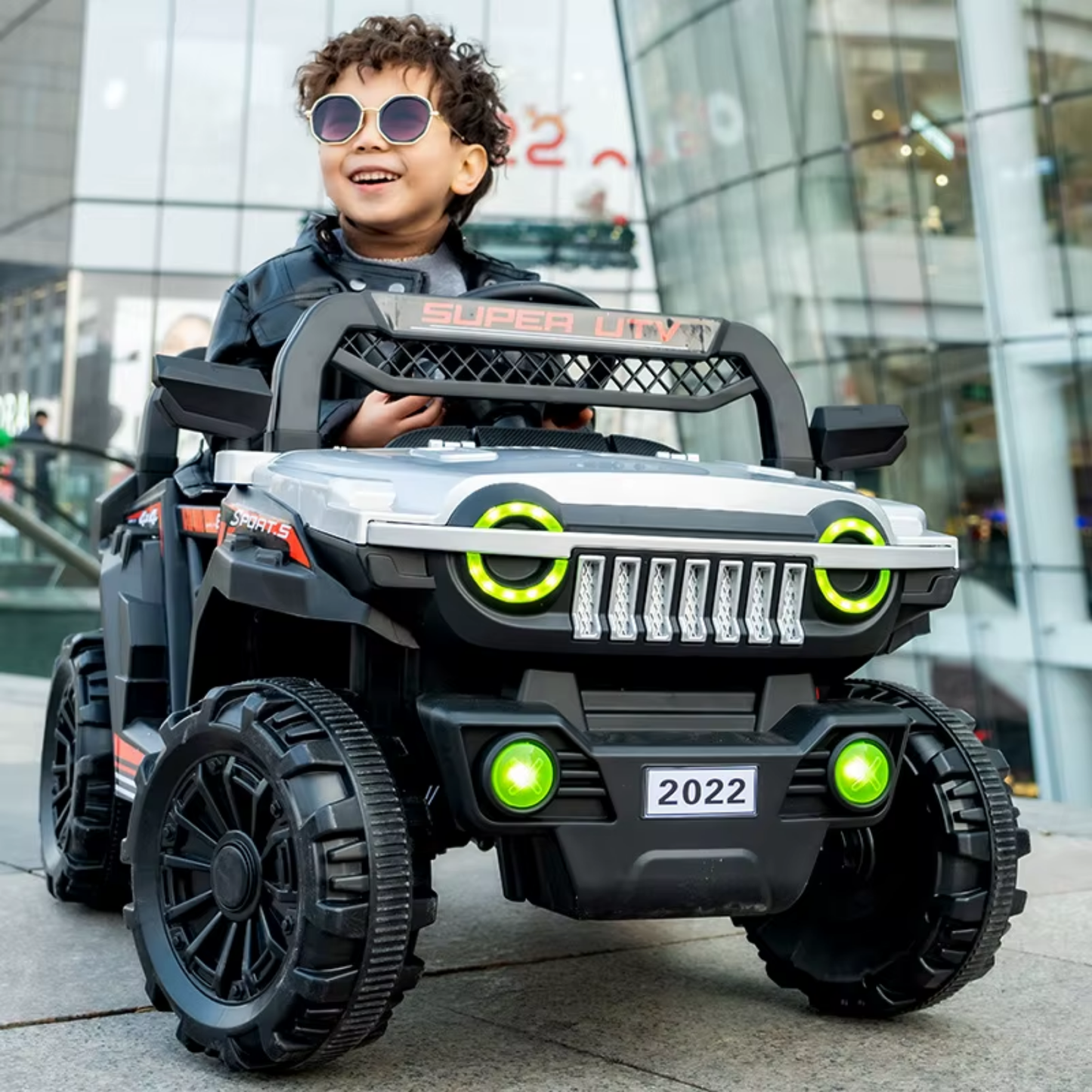 Auto Eléctrico Todo Terreno Auto Infantil Recargable Jeep