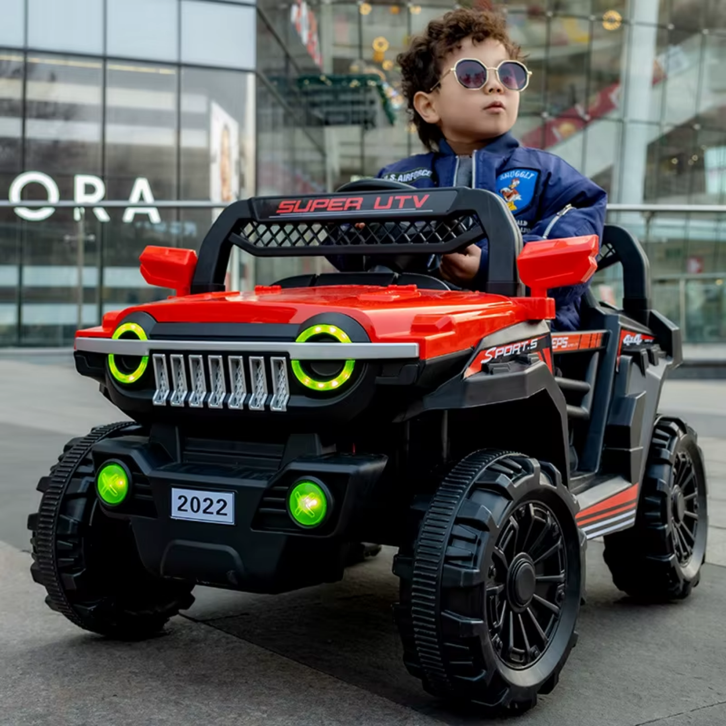 Auto Eléctrico Todo Terreno Auto Infantil Recargable Jeep