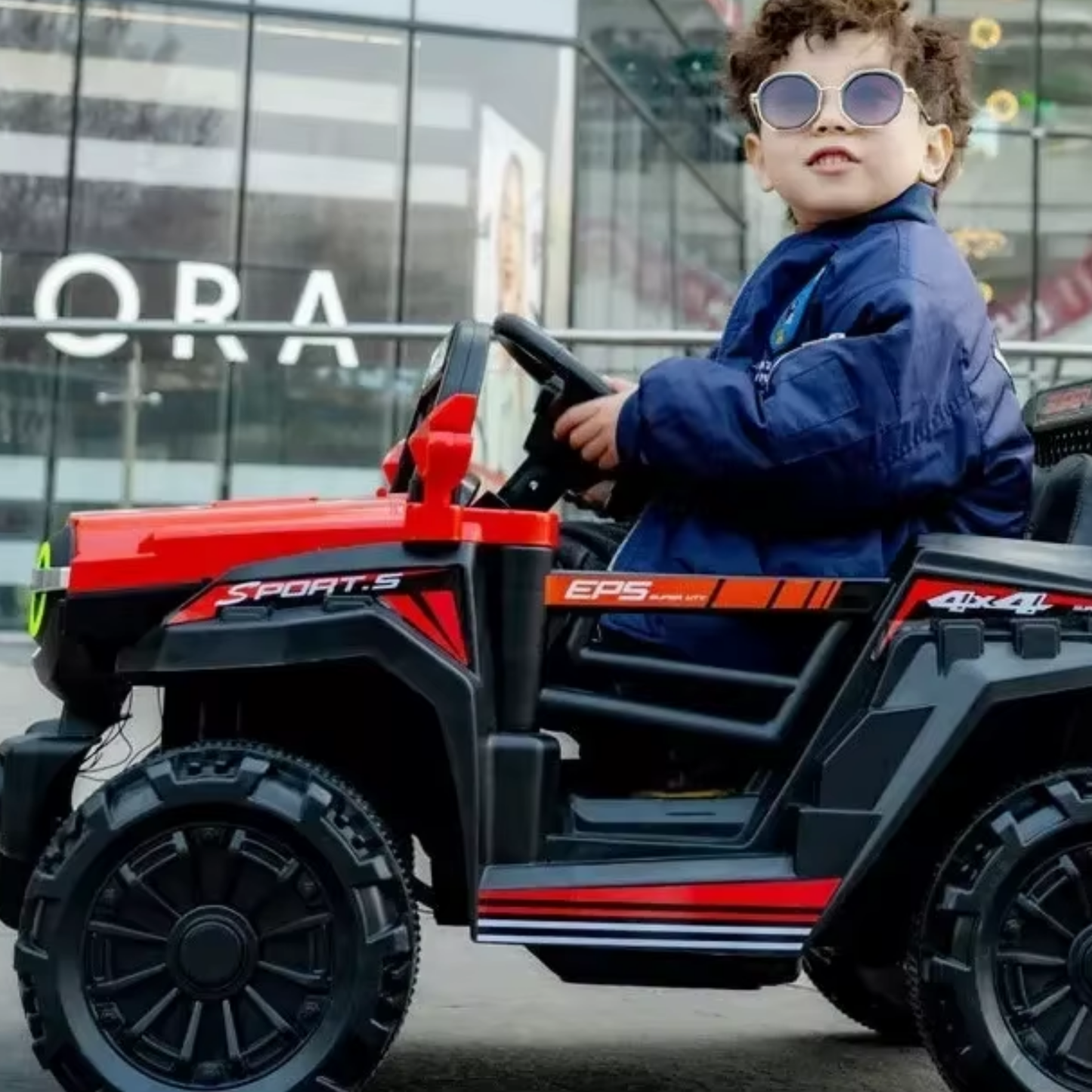 Auto Eléctrico Todo Terreno Auto Infantil Recargable Jeep