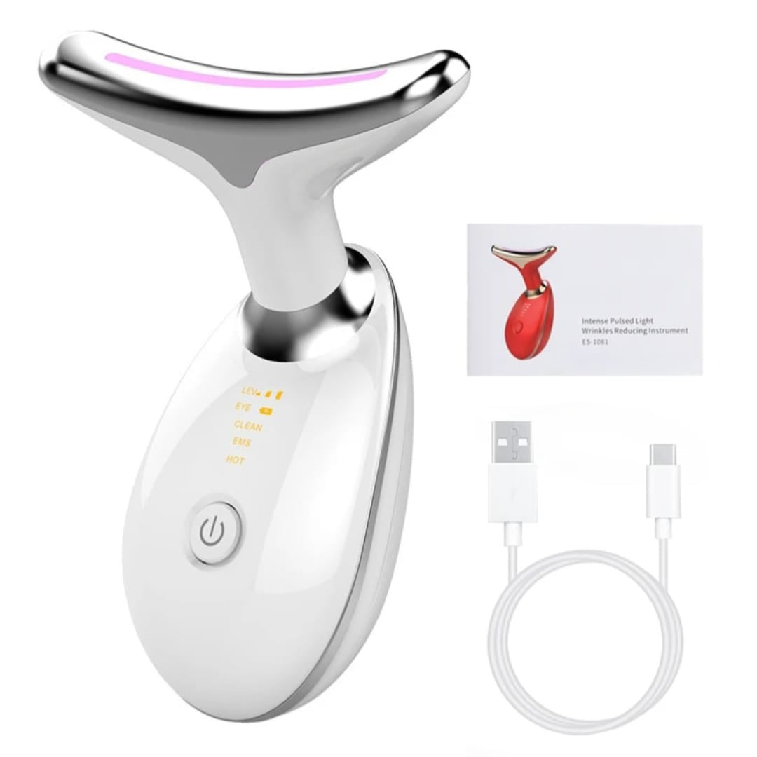 Masajeador Facial LED Rejuvenecedor Cuello y Rostro