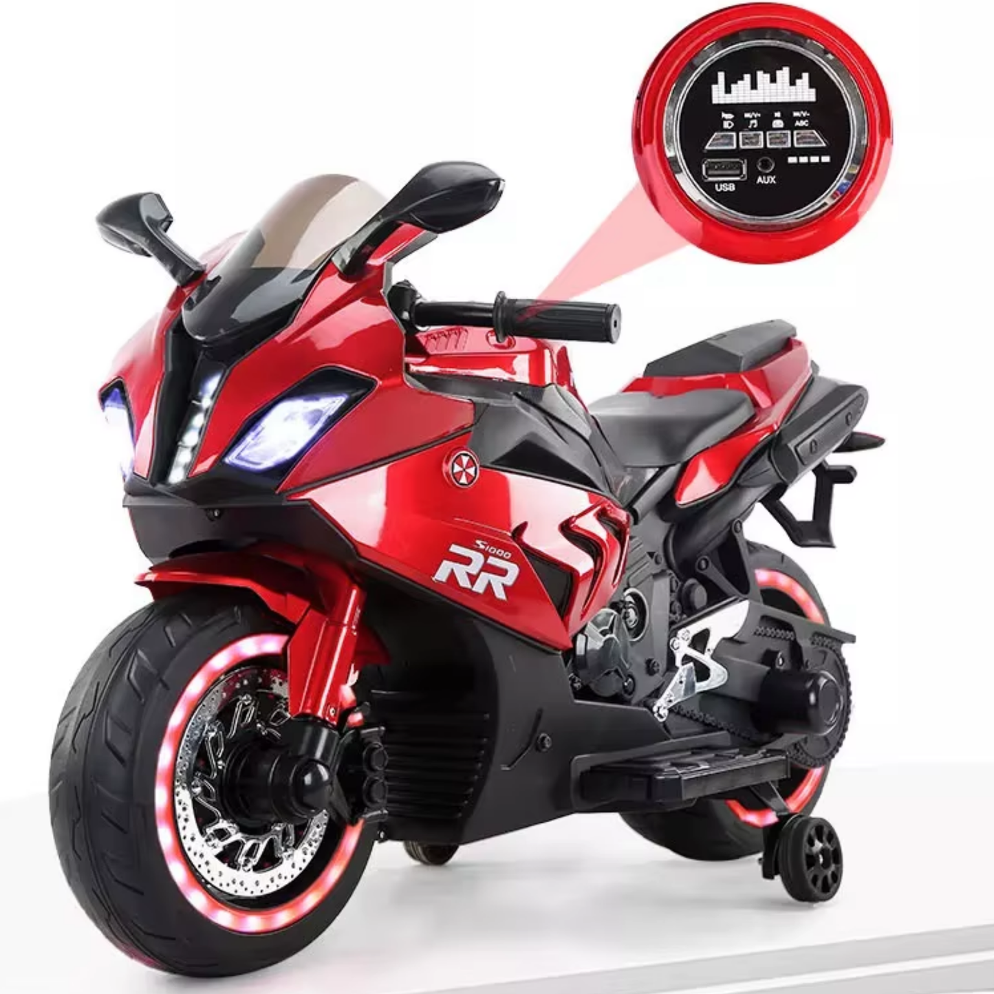 Moto TriRueda Eléctrica Infantil 6V Antivuelco