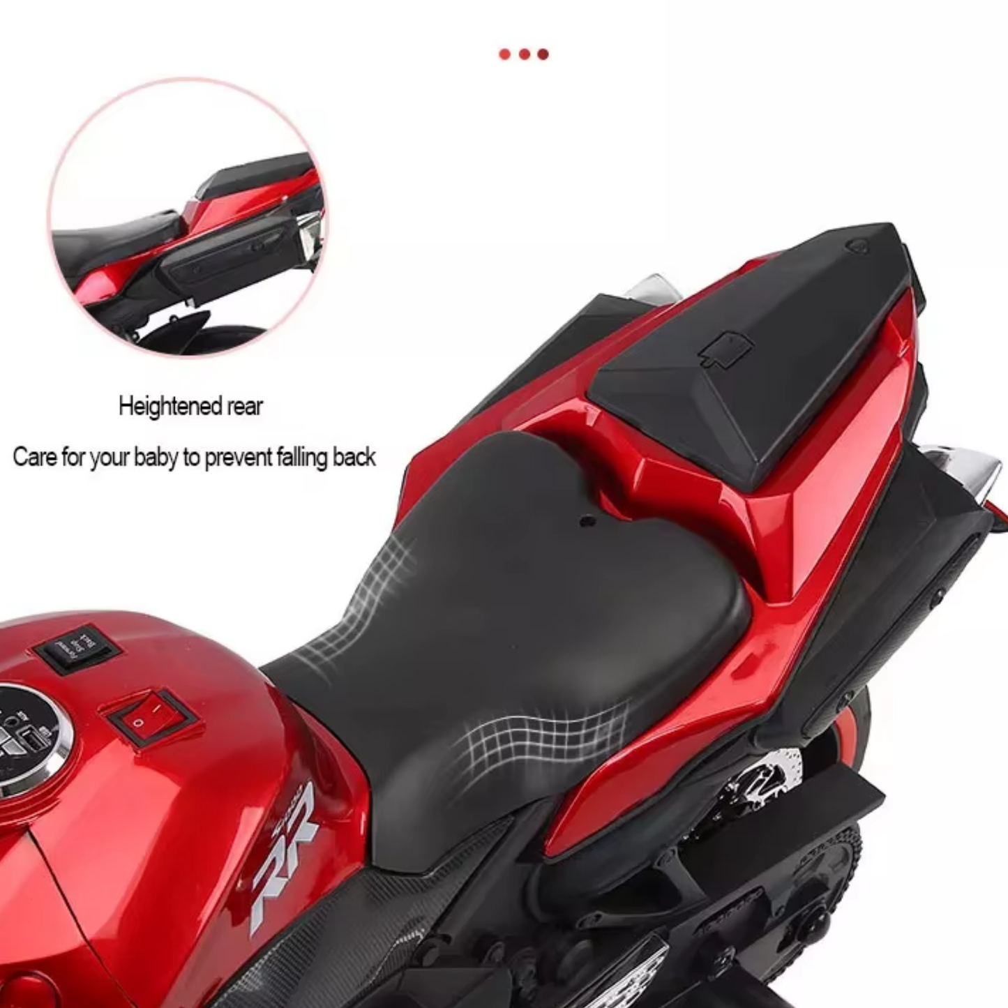 Moto TriRueda Eléctrica Infantil 6V Antivuelco