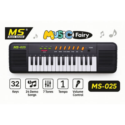 Teclado Musical Infantil 32 Teclas con Micrófono – Juguete Educativo Portátil