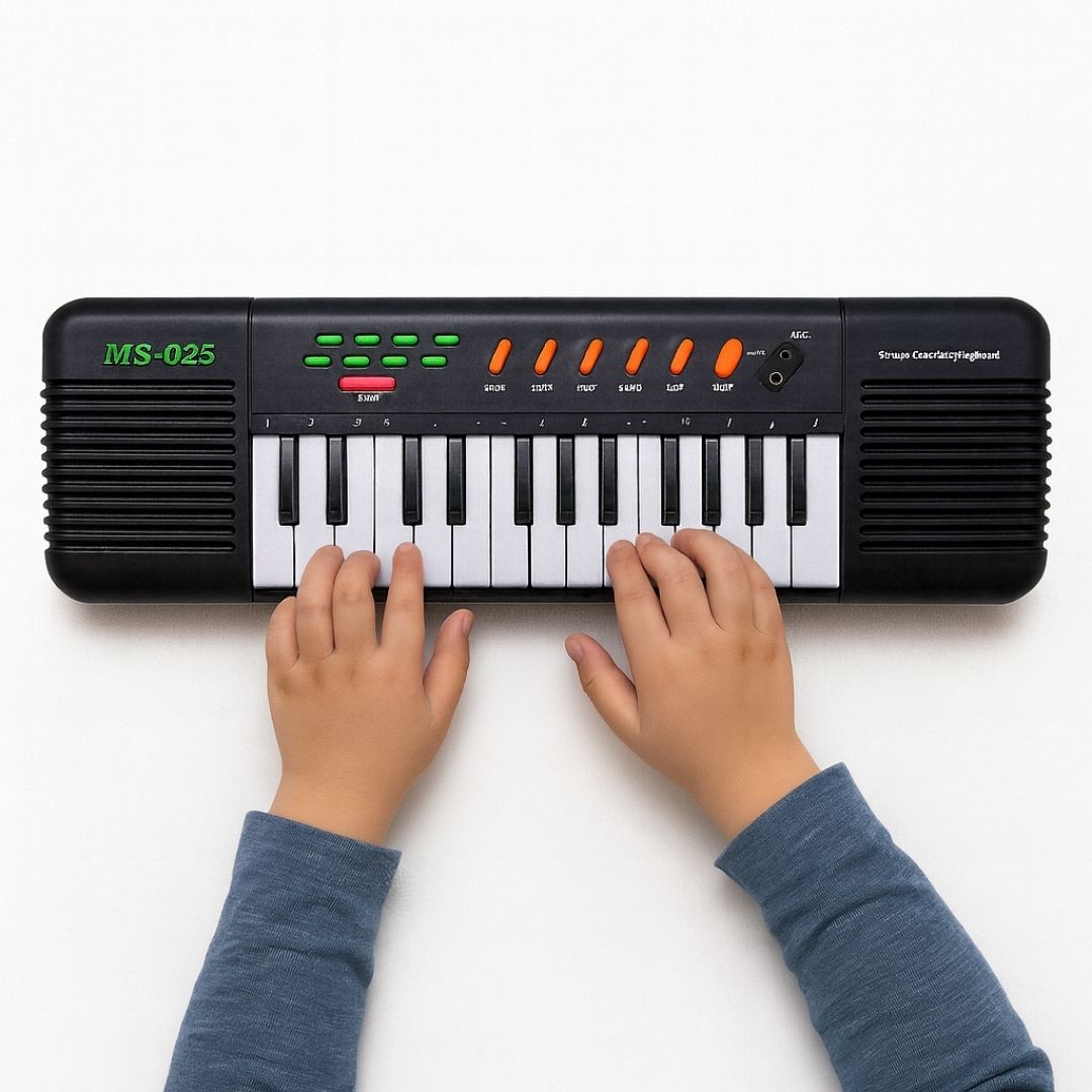 Teclado Musical Infantil 32 Teclas con Micrófono – Juguete Educativo Portátil