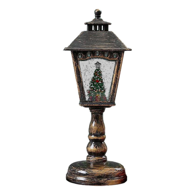 Mini Linterna Navideña con Luz y Música – Decoración de Mesa o Colgante