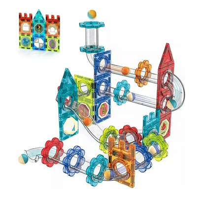 Set De Construcción Magnético Imán 74 Piezas Magnetic