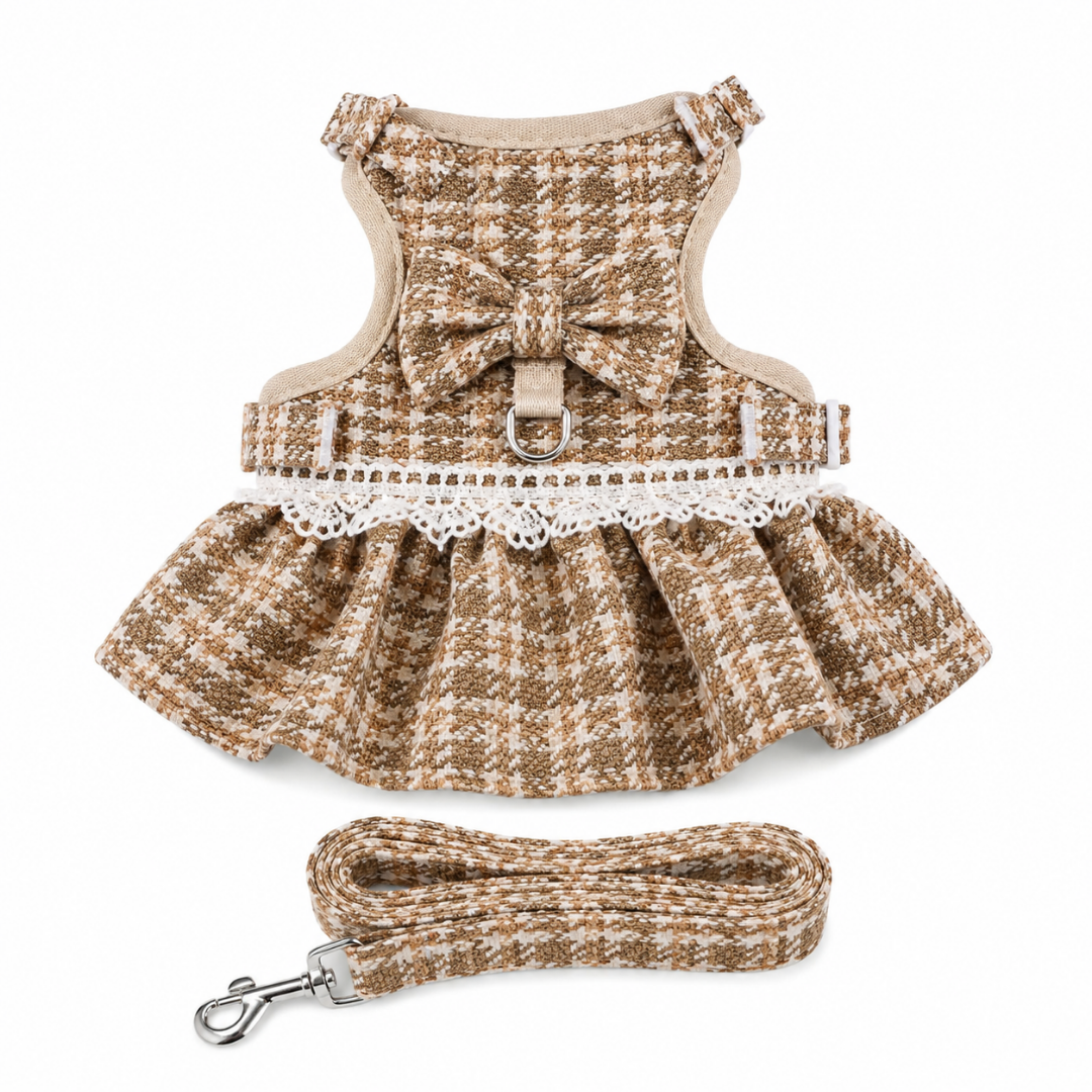 Correa Arnés Estilo Vestido para Perro Pequeño