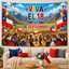 Mural Fiestas Patrias Chile Cueca y Bandera 200x180 cm