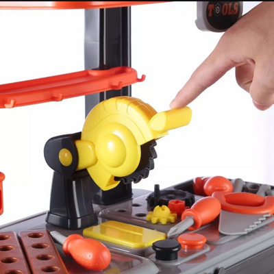 Juguete Maletin Herramientas Taller Naranja Niños 3+ Años