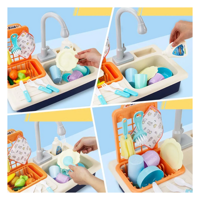 Fregadero Cocina Juguete Kitchen Niñas Con Agua Corriente