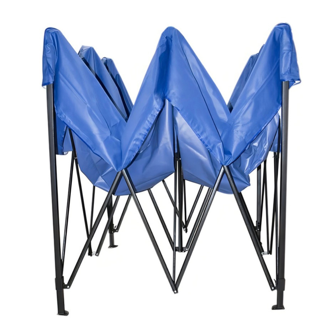 Toldo Plegable 3 X 3 Metros Impermeable Color Azul Terraza