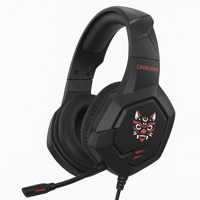 Audífono Auriculares Para Jugadores Onikuma K11, Negros Negro