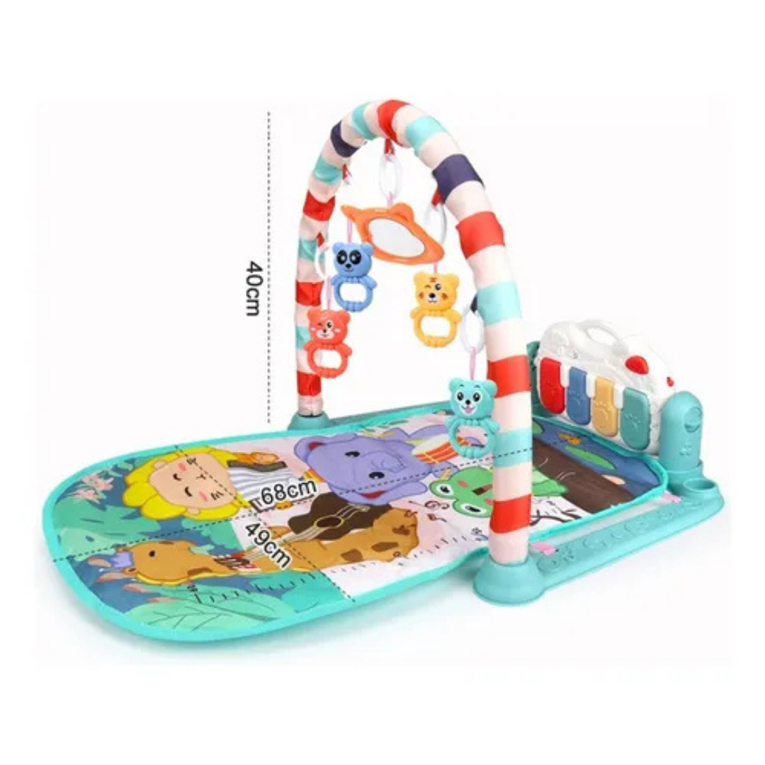 Gimnasio para Bebé Didáctico con Piano Musical – Tapete de Juegos Interactivo