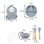 Set de Alimentación de Silicona para Bebés Libre de BPA
