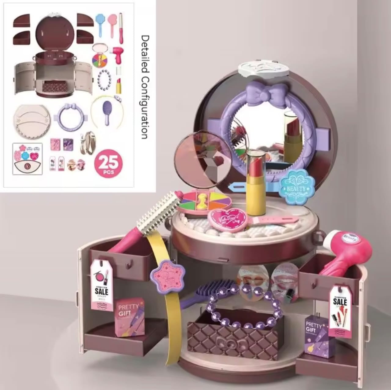 Set de Tocador y Viaje Infantil tipo Maleta