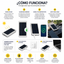 Power Bank Solar Portátil con Cargador Solar USB