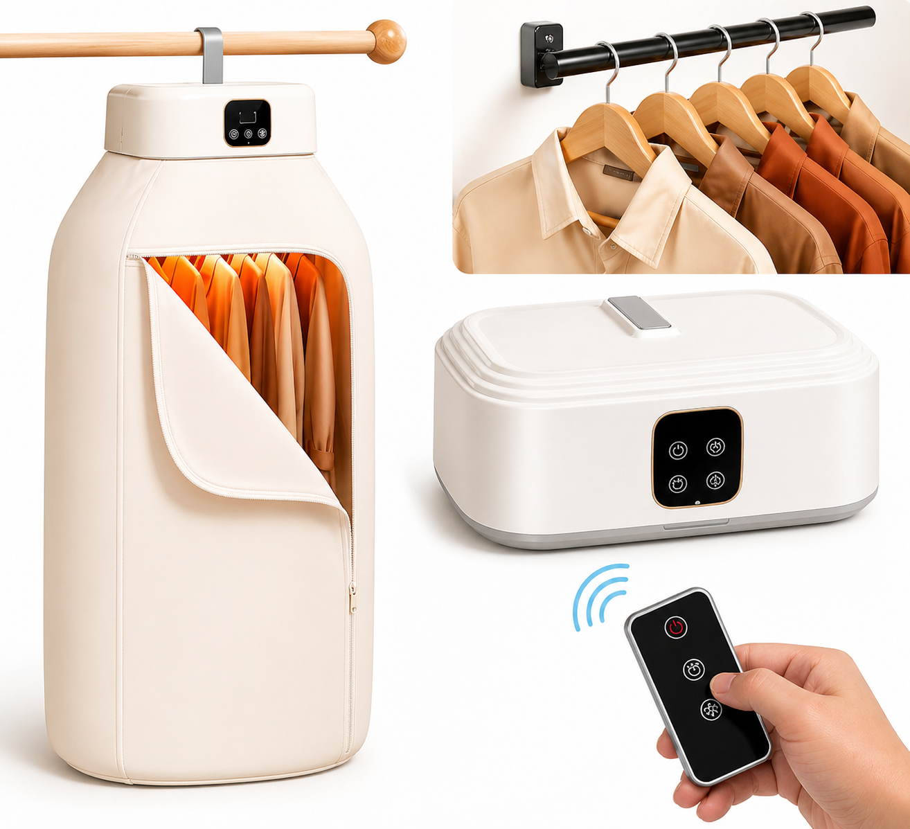 Secadora Portátil Plegable Para Ropa Con Temporizador